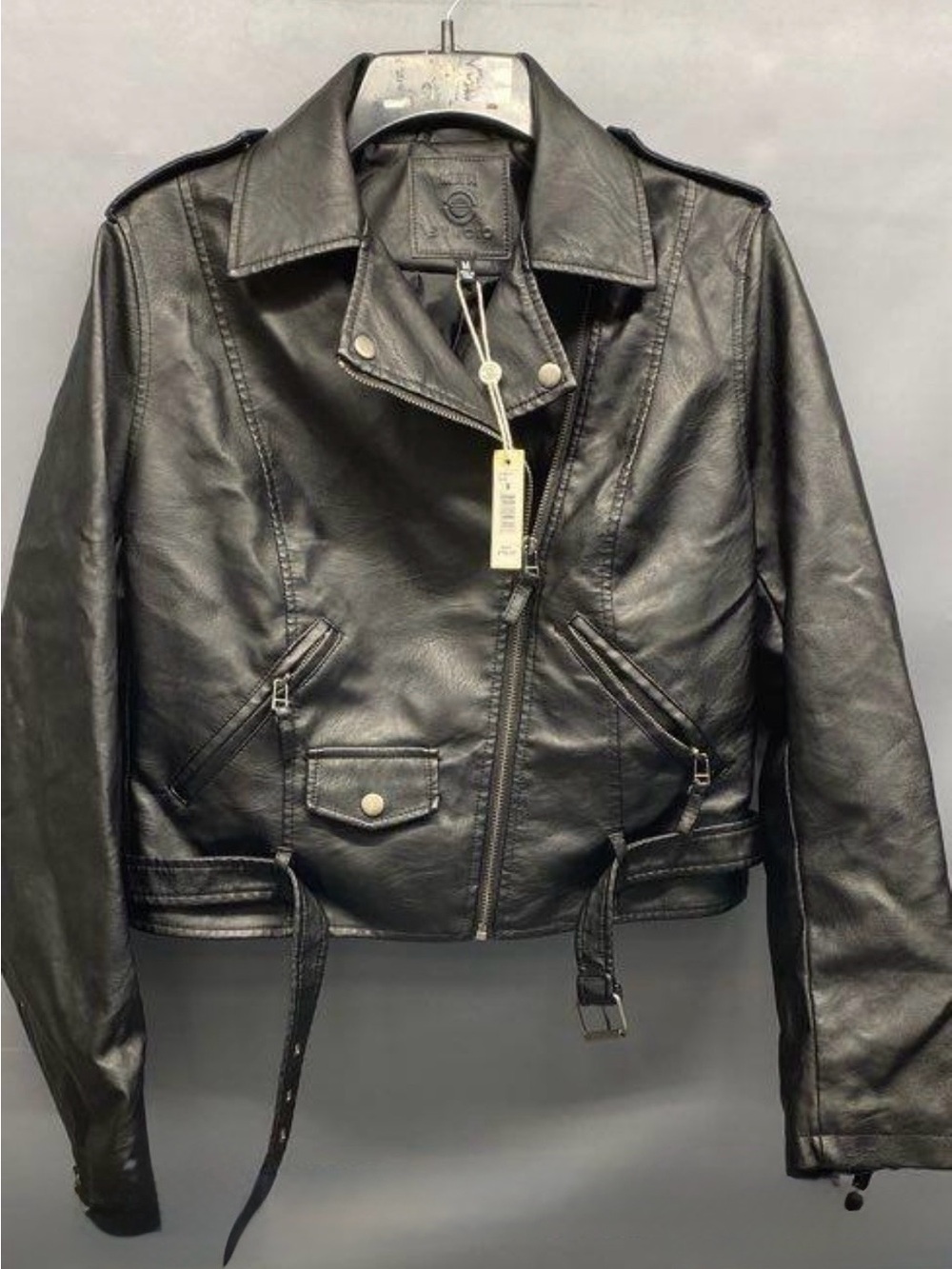 NWT Max Studio Non Leather Asymmetrical Moto Biker Jacket. Size Medium